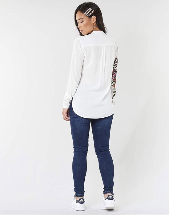 Camasa alba imprimeu floral noua Desigual XXL