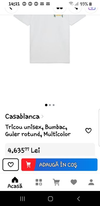 Tricou bumbac Casablanca calitate premium garantata