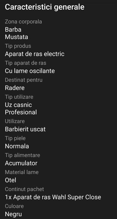 Vând aparat de ras electric