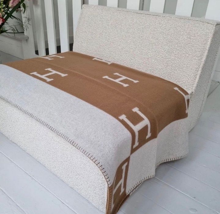 Hermes Avalon Camel одеяло налични с торбичка
