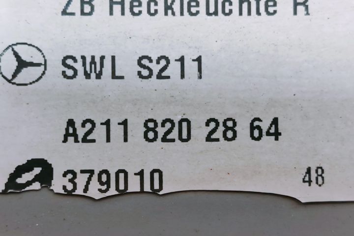 Stop tripla dreapta fara soclu A2118202864 Mercedes-Benz E-Class W211