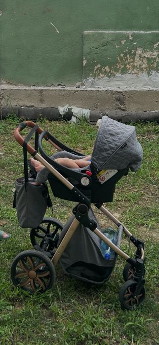 Carucior 3 in 1 gri