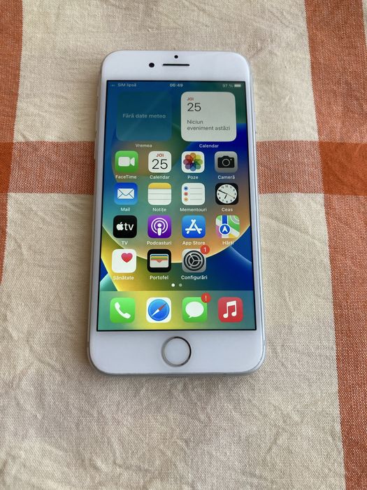 Iphon 8 baterie 92 . Iph.0ne 8 alb