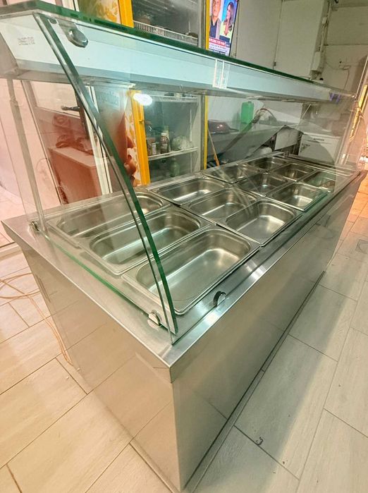 Vitrina caldă bain marie 2 m