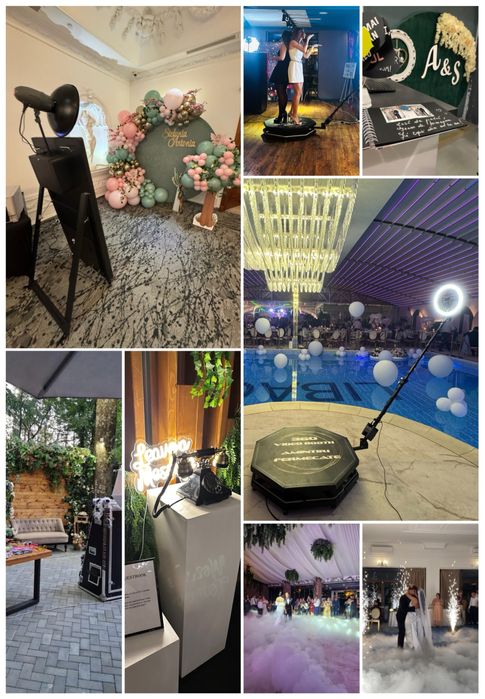 Cabina Foto/ Oglinda Magica, Fum greu, Artificii, Platforma 360, Baloa