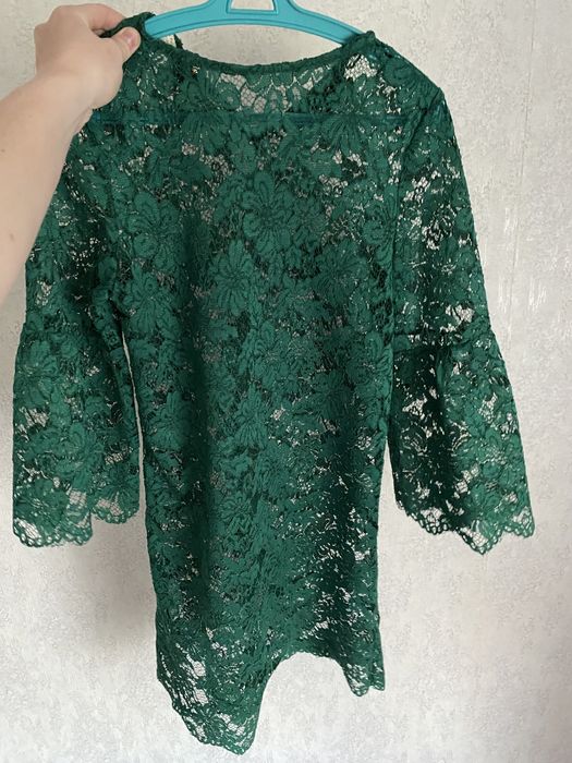 Платье сетка знленое