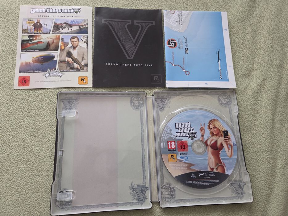 GTA 5 Steelbook Playstation Ps 3