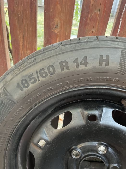 Jante + anvelope vara 185/60 R14 Continental