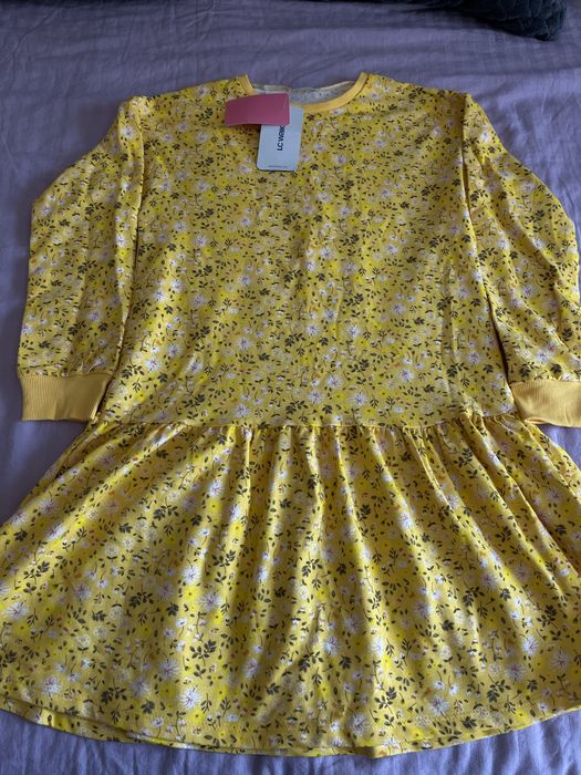 Нова памучна пролетна/есенна рокля за момиче