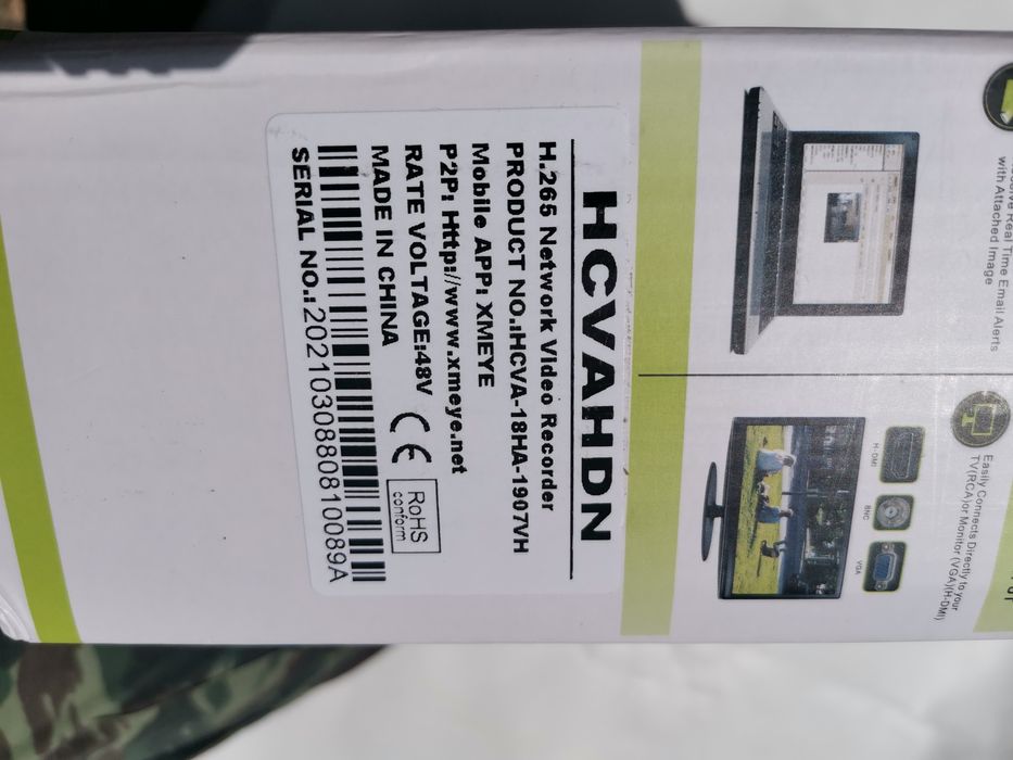 Sistem supraveghere video nvr 4k camere, nvr, hd 1T cameră 180 grade