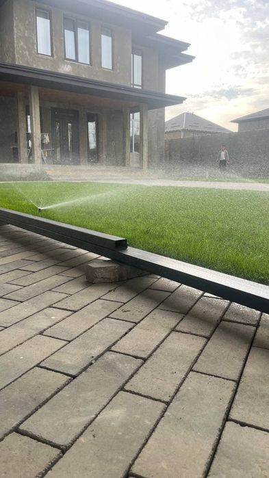 Газон и  автополив