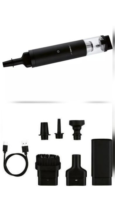 Mini aspirator de mână auto portabil nou&sigilat, cu acumulatori, motor 80w! Cu suflanta,gen xiaomi karcher cvh2