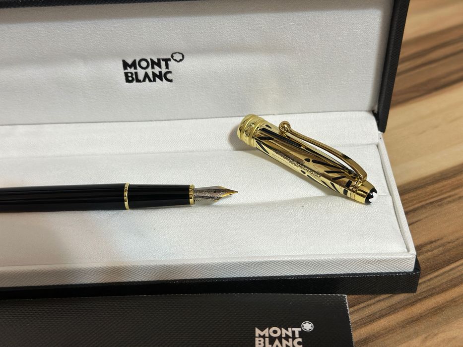 Stilou Montblanc Meisterstuck 100 years, Fountain Pen negru/auriu