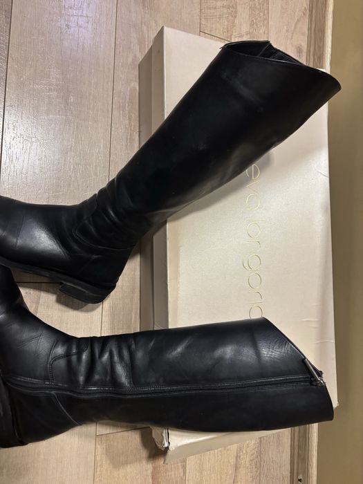 Eva Longoria ботуши офицерки 37н, естествена кожа