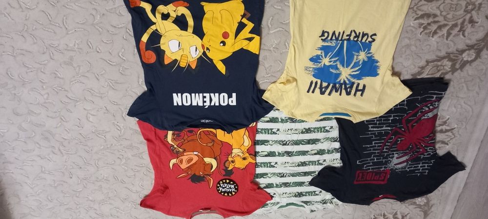 Лот от Тениски 134 см