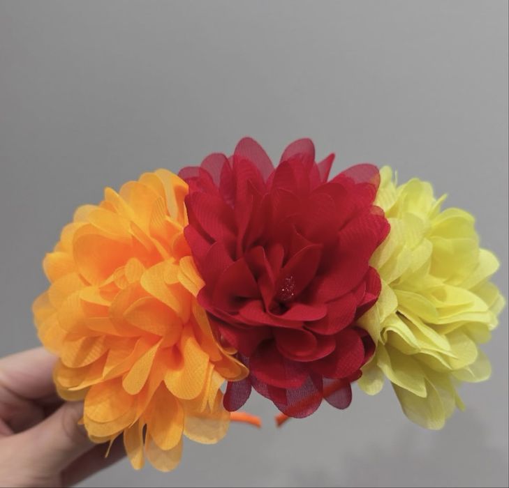 Ободок осенний , бантики