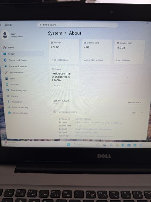 Laptop DELL Inspiron 5577
