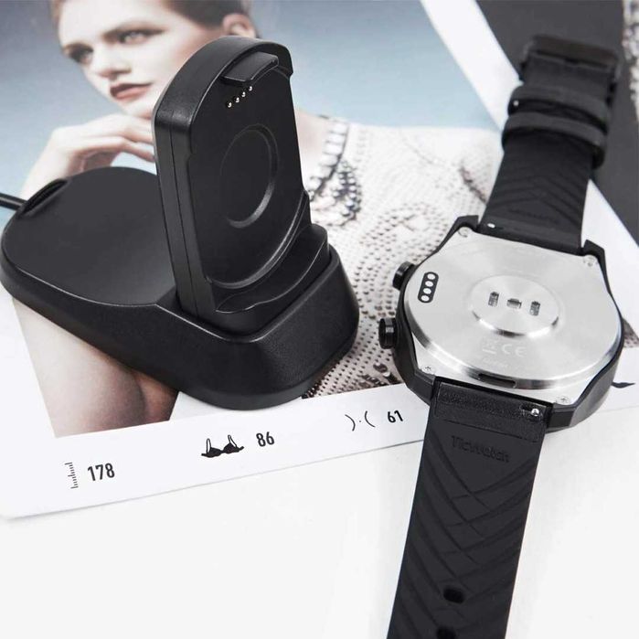 Cablu de încărcare USB magnetic LOKEKE compatibil cu Ticwatch Pro