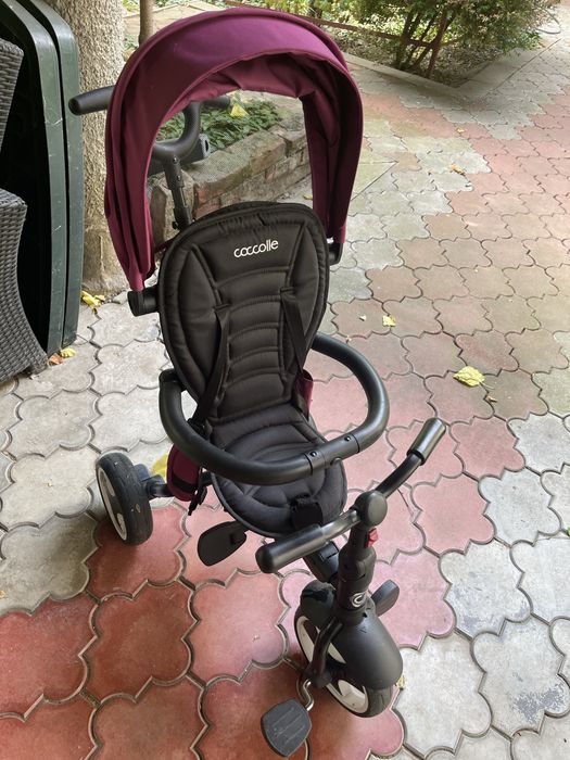 Tricicletă pliabilă Coccolle cu copertină, stare foarte bună