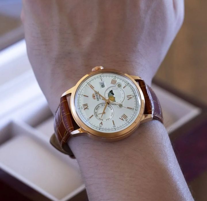 Ceas ORIENT Classic Soon and Moon RA-AK0801S30B; ORIGINAL,acte,sigilat