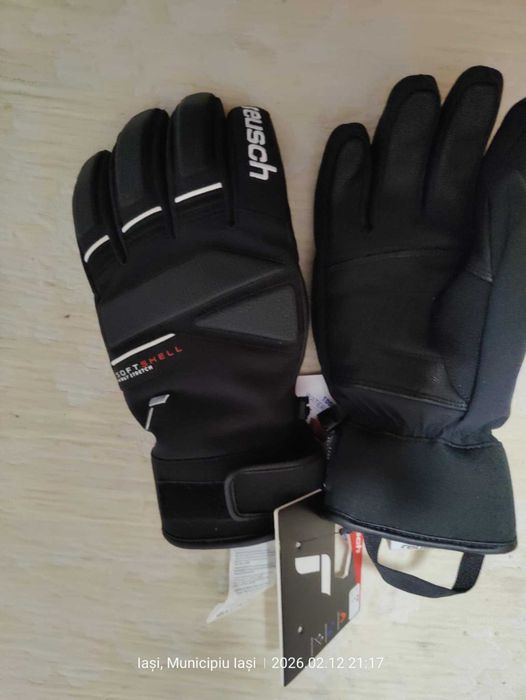 Mănuși de schi Reusch Thunder R-Tex XT black white,(Super Oferta).
