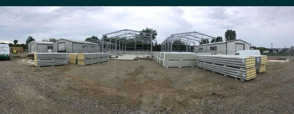 Doar 58 de euro mp cu panouri  +structura metalica