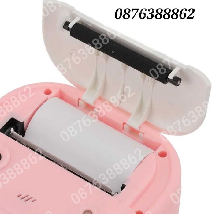 Детска  камера фотоапарат с незабавен печат и функции „Направи си сам“