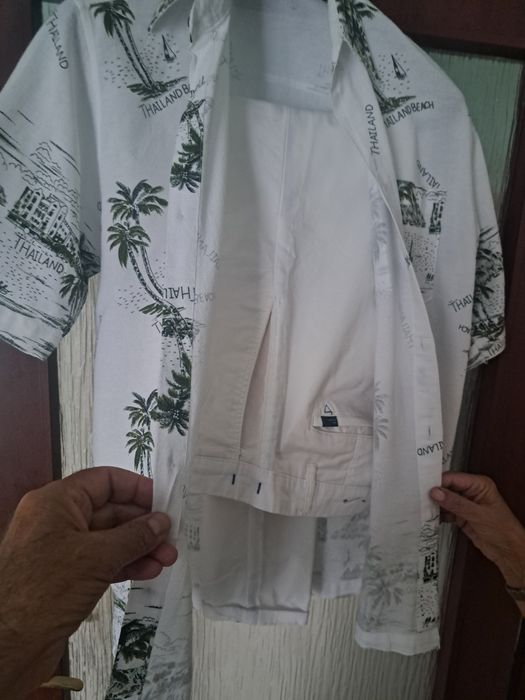 Pantalon de vara plus o camasa asortata
