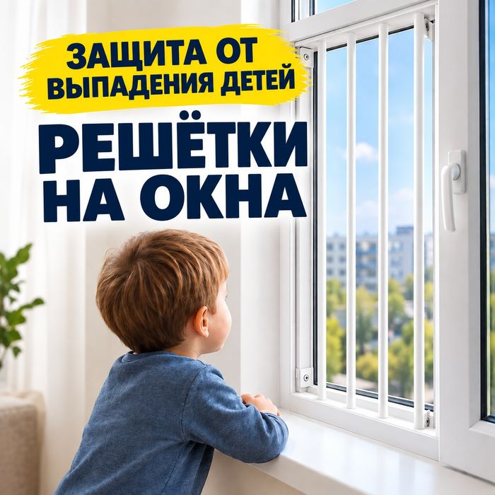 Решётки на окна для безопасности детей.