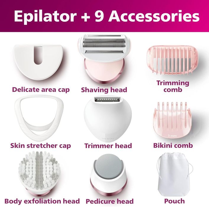Эпилятор Philips BRE740/11 Epilator 8000 Series 1 Год Гарантия