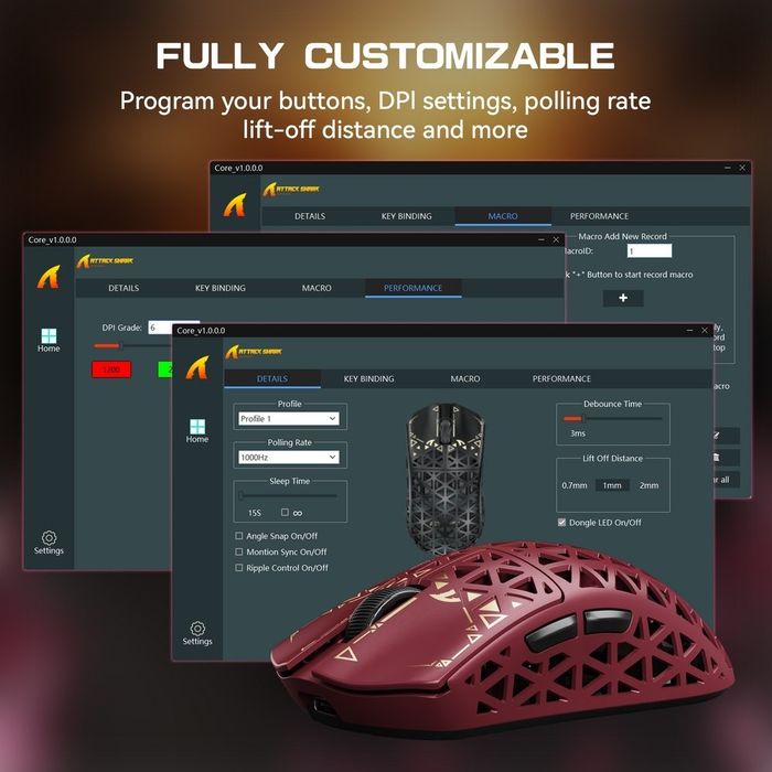 [Мишка]  ATTACK SHARK R5 ULTRA 


Carbon Fiber Wireless 8K PAW3950M