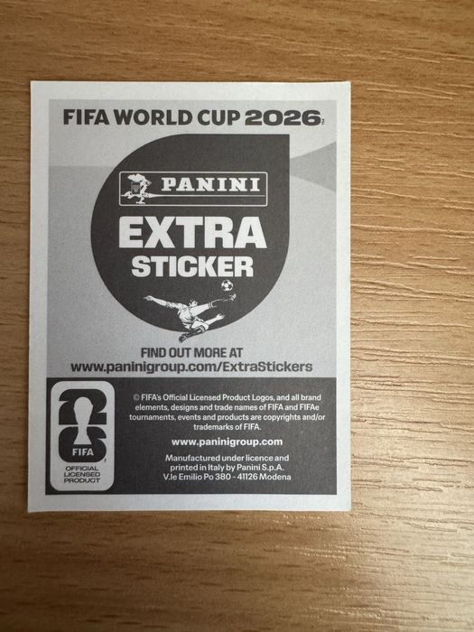 Panini Extra Sticker HAKİMİ + VALVERDE