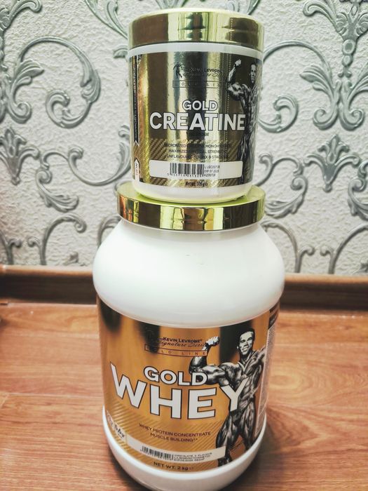 Kevin Levrone Gold whey(сывороточный протеин)+Gold creatine (креатин)