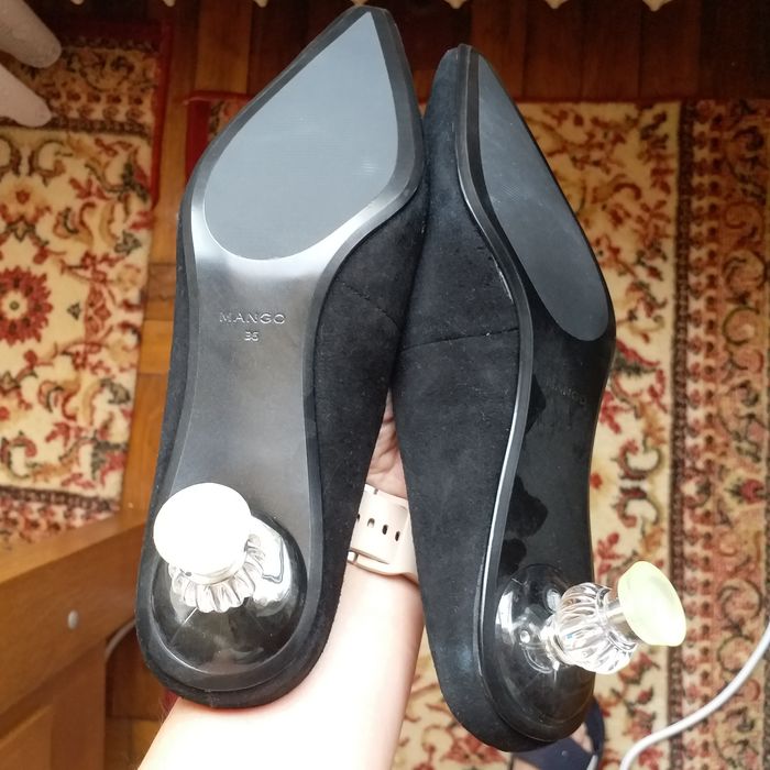 Papuci Mango negri 36