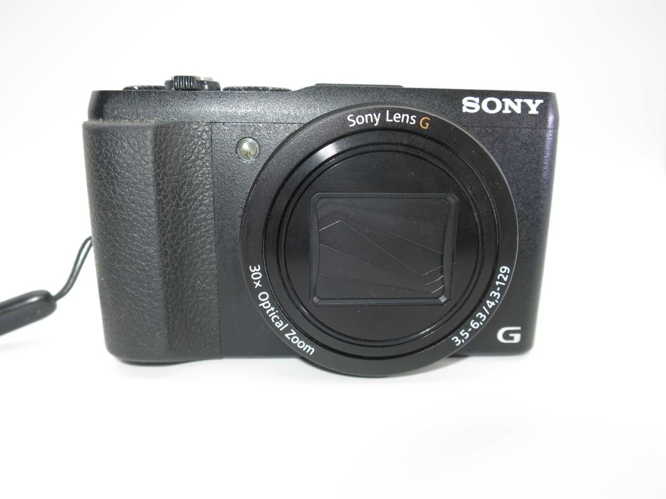 Sony Cyber-shot DSC HX60 компактен цифров фотоапарат в черен цвят, дигитална камера 30x Оптичен зум Sony G, 20.4 MP, Wi-Fi, NFC в отлично състояние