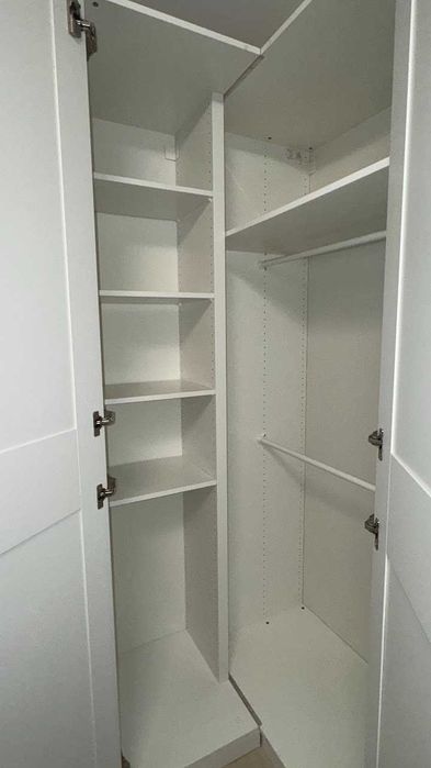 Dulap colț, alb, Ikea PAX/GRIMO, 110/110x236 cm