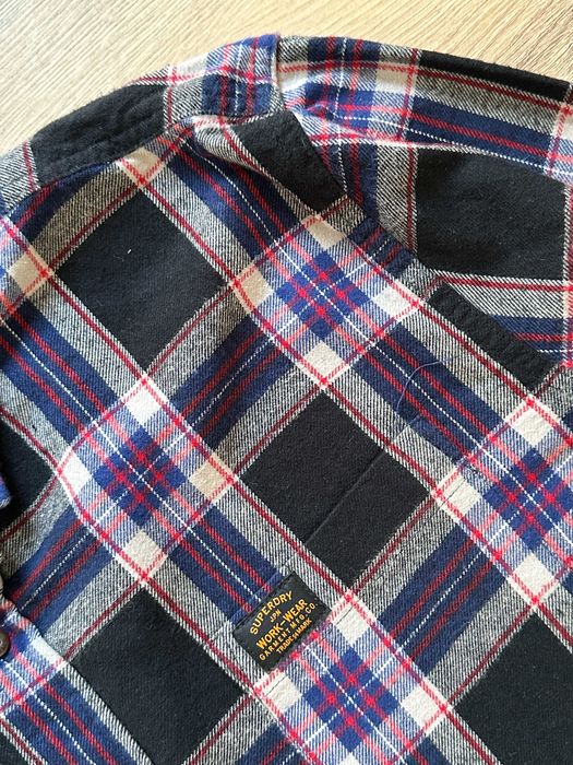 Camasa SUPERDRY Flanel Carouri Maneca Lunga Barbati | Marime 2XL