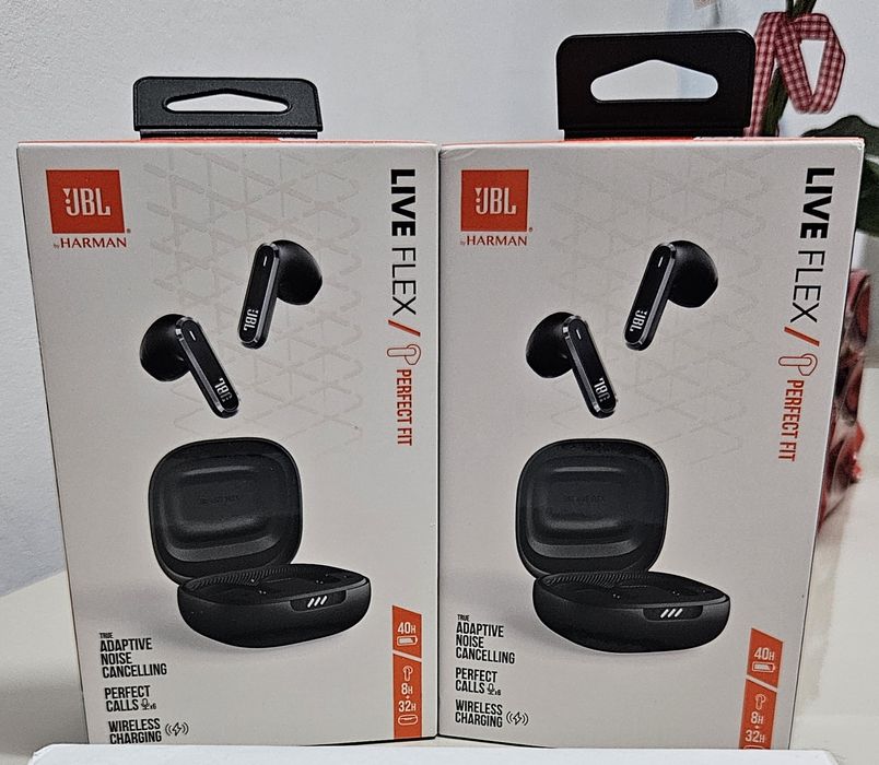Casti audio wireless in-ear JBL Live Flex,Spatial Sound,Signature, Noi