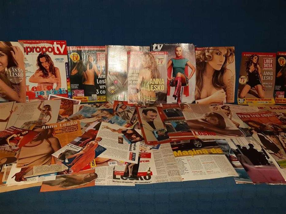 Colectie masiva de articole din reviste cu Anna Lesko