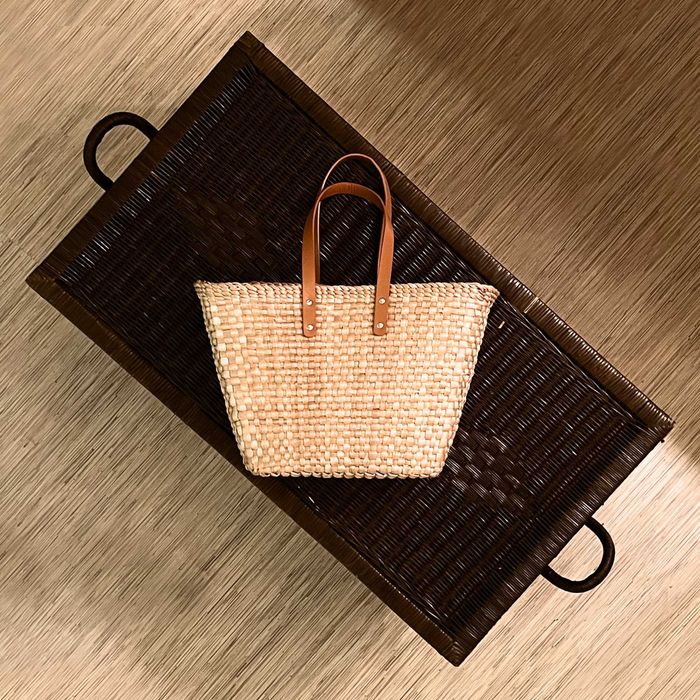 Плетена плажна чанта Ръчно изработена