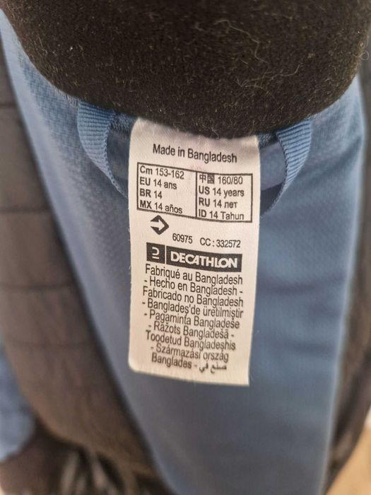 Jachetă schi Decathlon JKT 500, copii 12-14 ani.