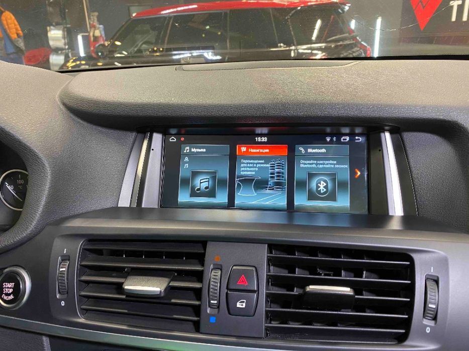 Навигация с Андроид 13 8GB 8-ядрен BMW X3 F25 X4 F26 Android CIC NBT