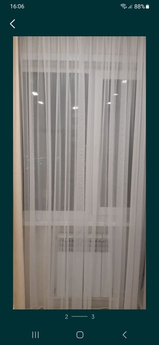 Шторы канвас красный