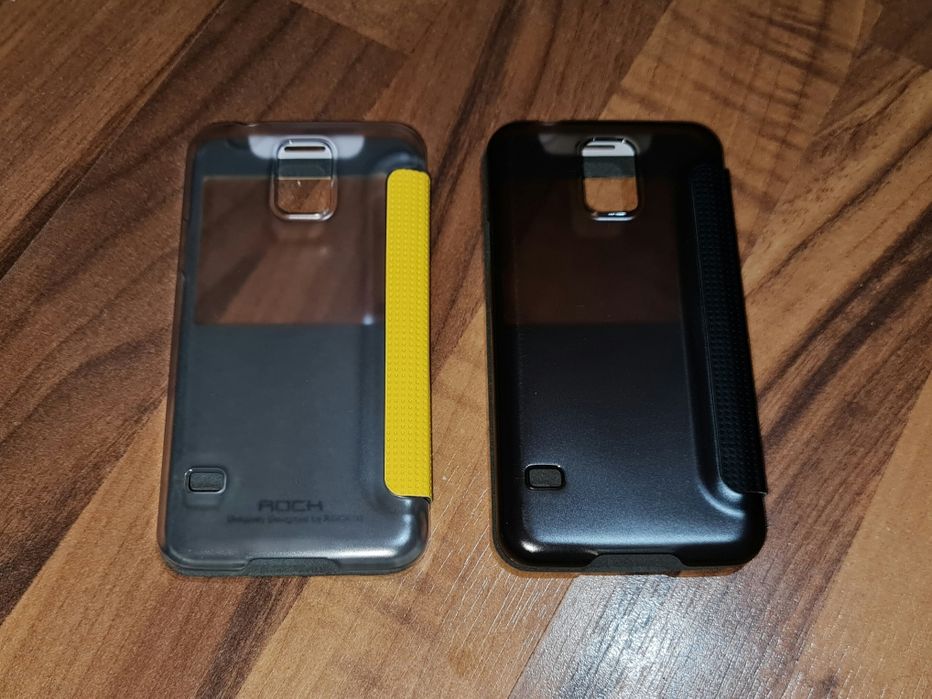 Husa flip originala Rock Elegant Serie Cover Samsung Galaxy S5 S5 Plus