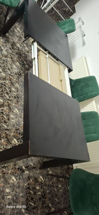 Masă extensibila living de 10 persoane  din lemn masiv