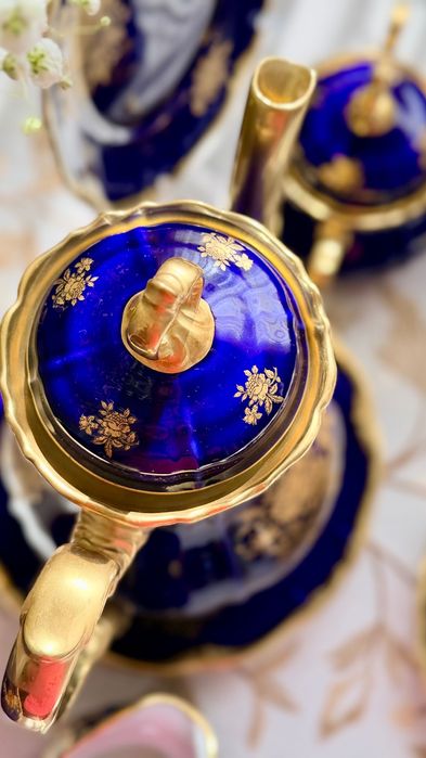 Эксклюзивный винтажный чайный сервиз Edelstein Bavaria Maria Theresia.