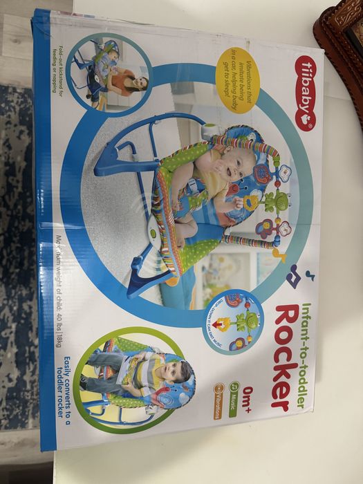 Продам шезлонг синий