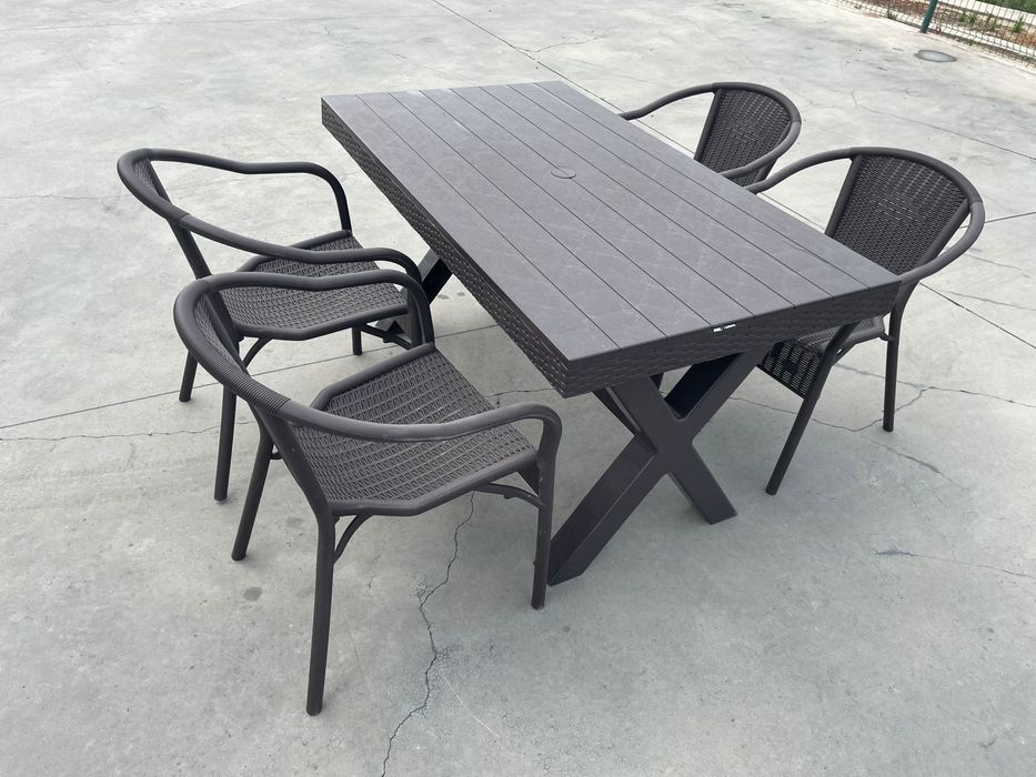 Set 4 scaune + masa gradina Portofino