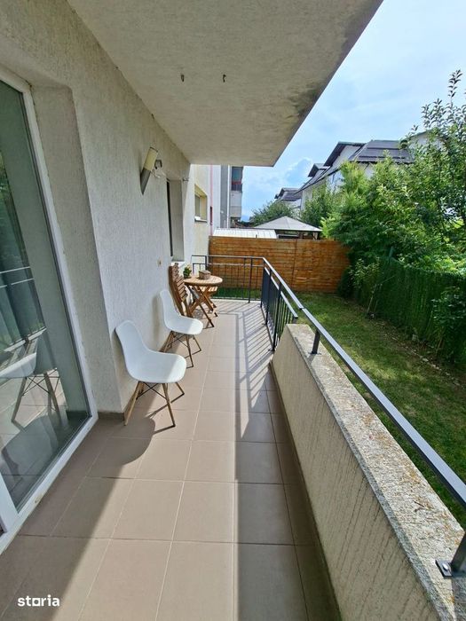 Inchiriere garsoniera cu gradina de 40mp in Sanpetru Residence