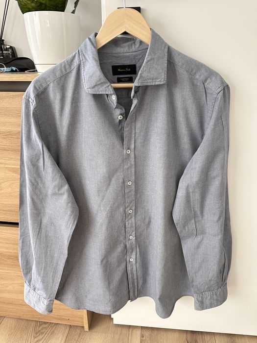 Camasa MASSIMO DUTTI Maneca Lunga Gri Barbati | Marime XXL